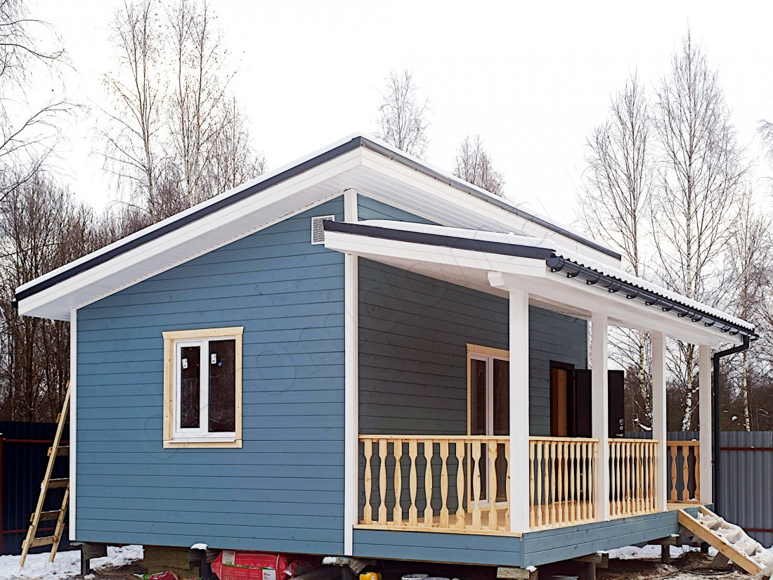 Каркасный дом в посёлке Старотеряево