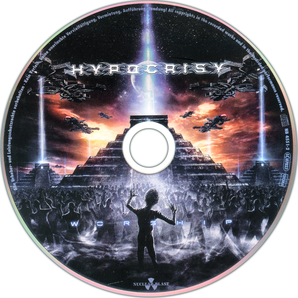 Диск альбома Hypocrisy - Worship (2021)
