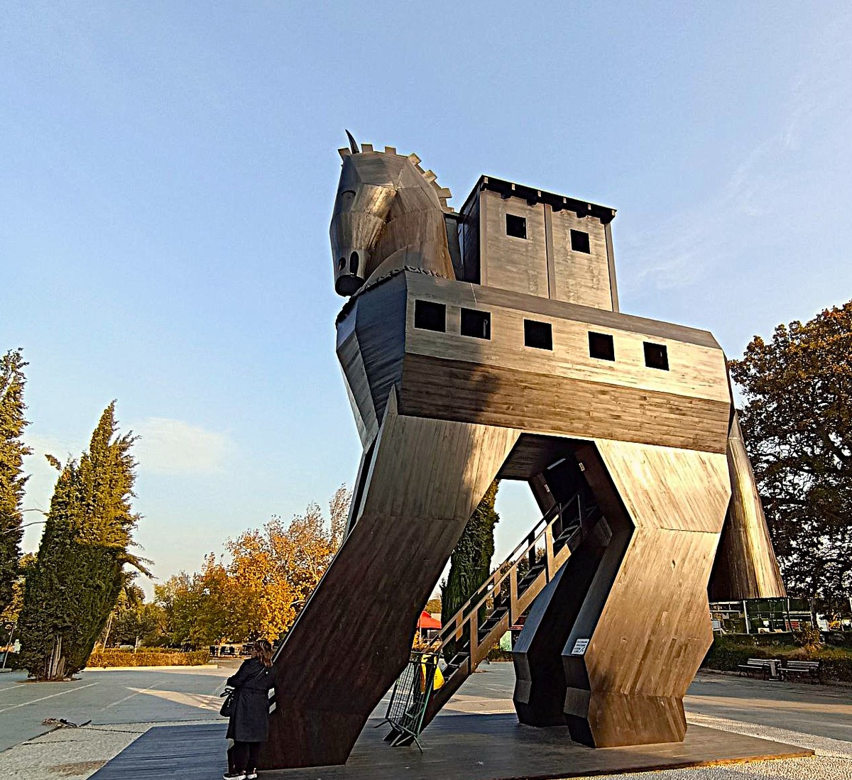 Модель Троянского коня, находится в Трое