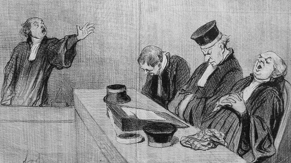 Оноре Домье. Литография из серии «Судьи и адвокаты»