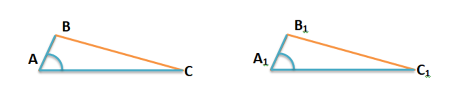 первый признак равенства треугольников