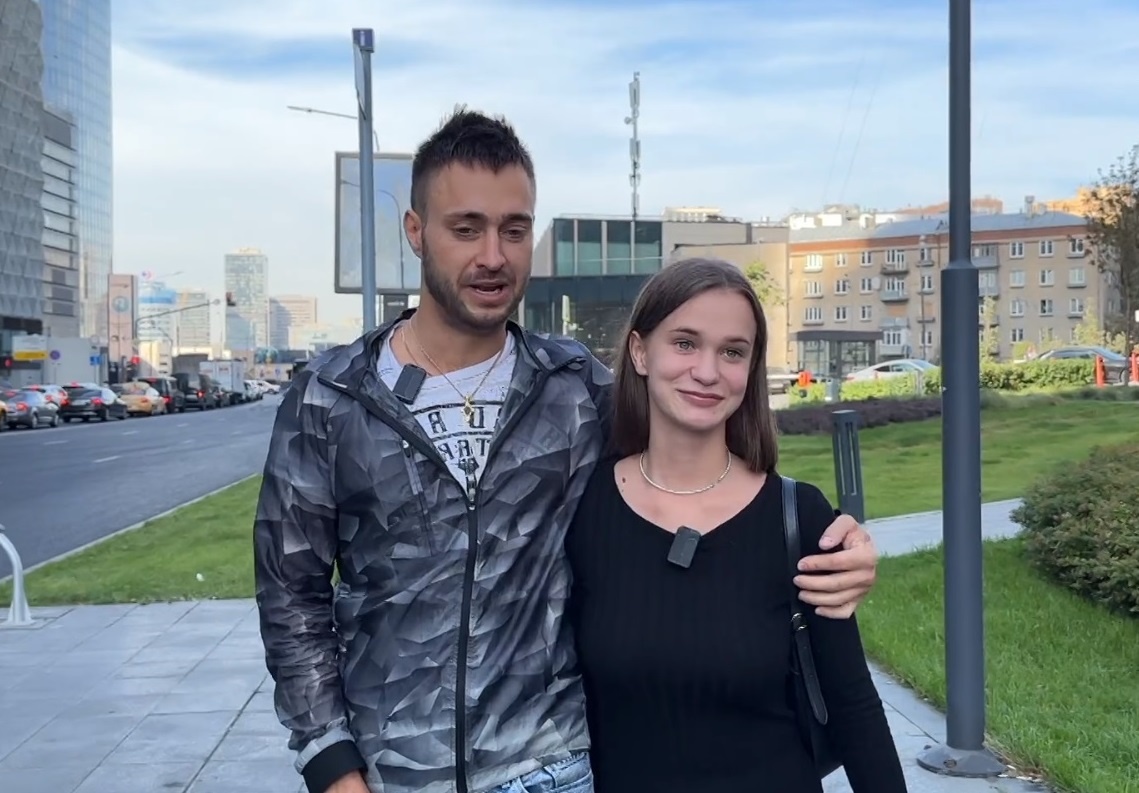 Алексей Безус и Яна Тырлышкина (фото из эфира на «Okko»)