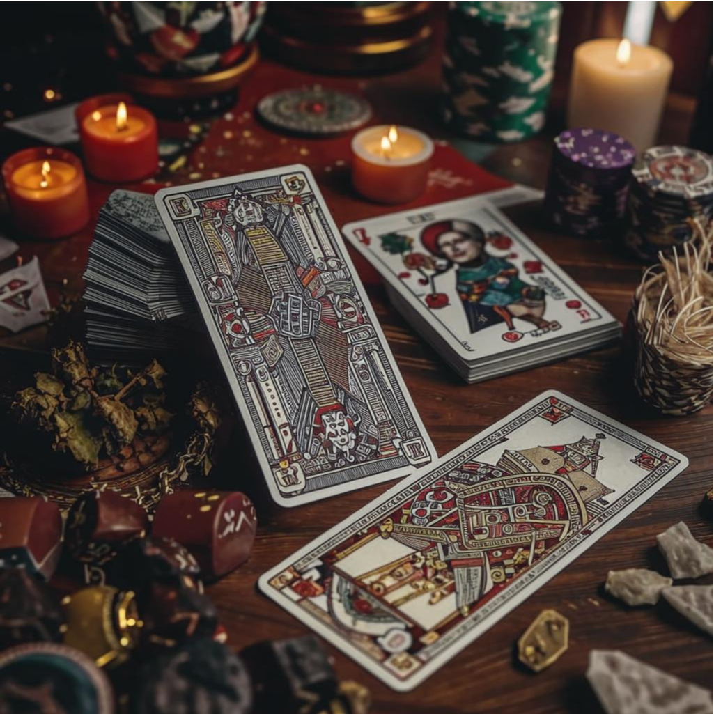 Гадание на картах. Иллюстрация сгенерирована нейросетью