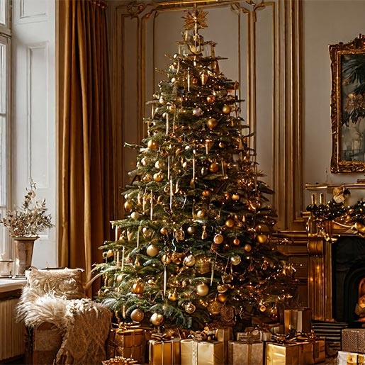 Елка в золотых тонах от AzaliaNow Катя Невская  📷
