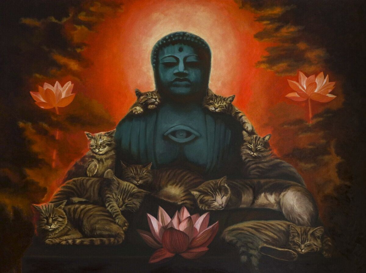 КАРТИНА художника АРКАДИЯ БАБИЧА под названием " Поток " масло на холсте, 120х80, 2021 год