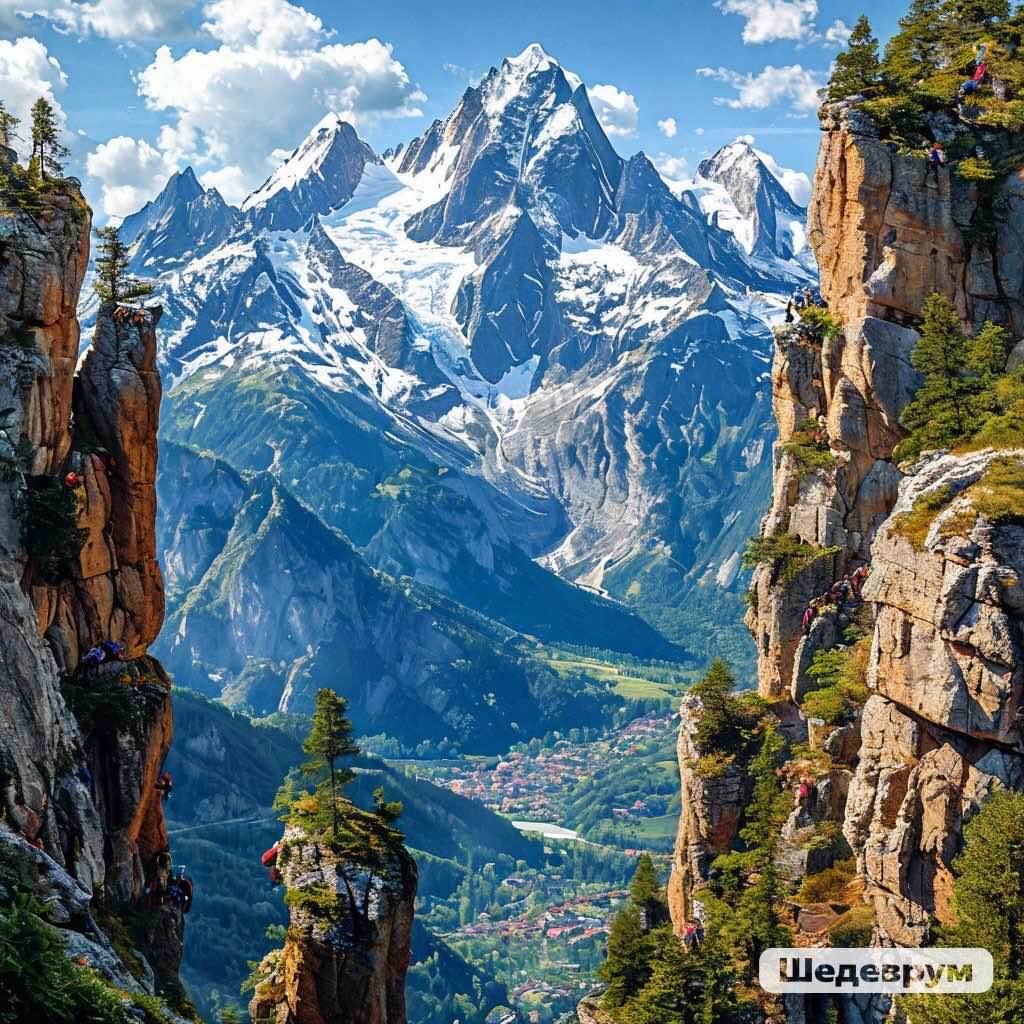 Тут вершины немного заснежены