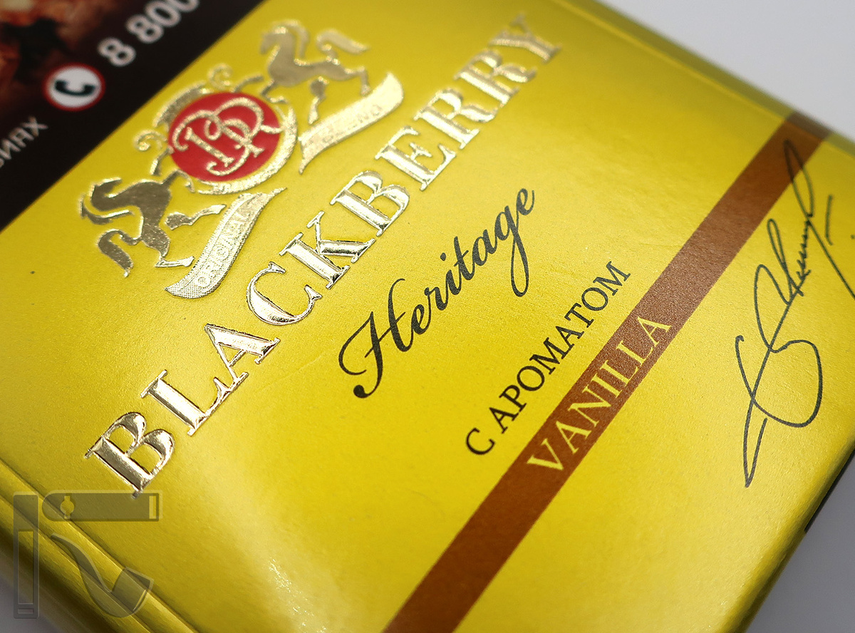 Сигариллы Blackberry Heritage Vanilla. Фото:©канал "Уголок Курильщика"