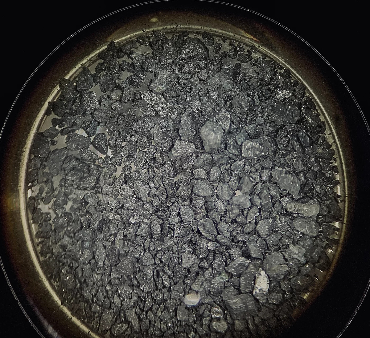 Порода с астероида Рюгу (размер зёрен несколько миллиметров). Max-Planck Society.