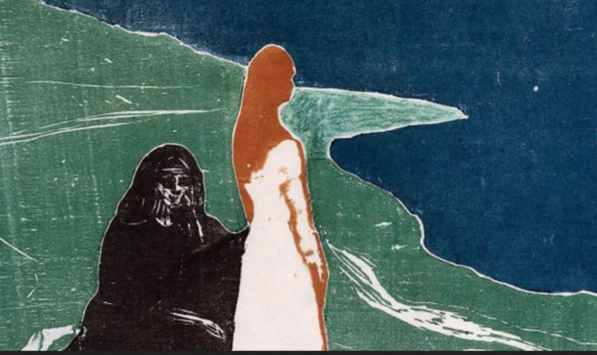 Эдвард Мунк "Две женщины на берегу", 1906 год