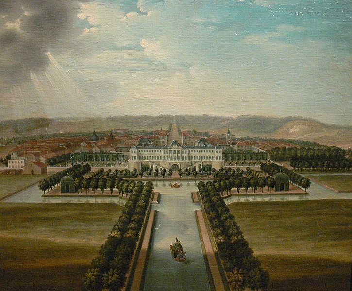 Шато де Коммерси в середине XVIII века.