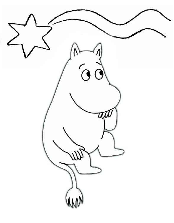 Муми-тролль и комета, изображение из открытых источников