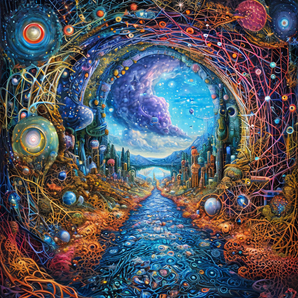 Мир нейросетей глазами ИИ.