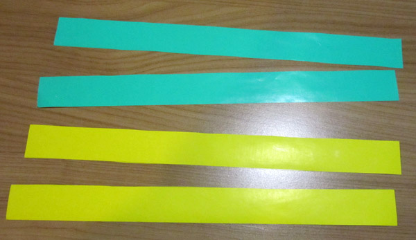 Нарезали полоски