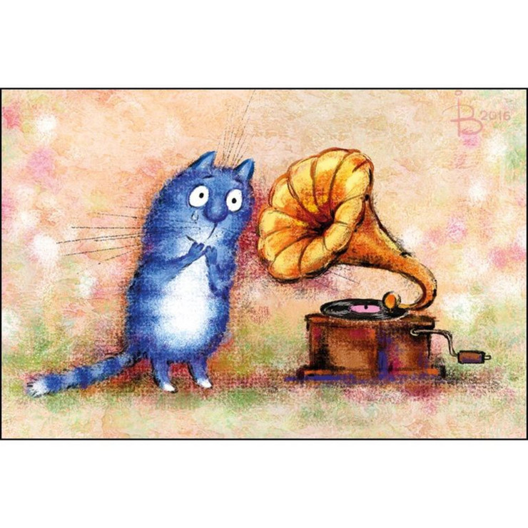 очаровательный синий котик Рины Зенюк