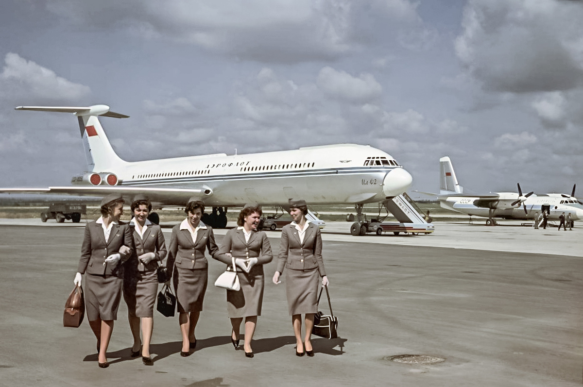 Флагманы "Аэрофлота", Внуково, 1963 г. 