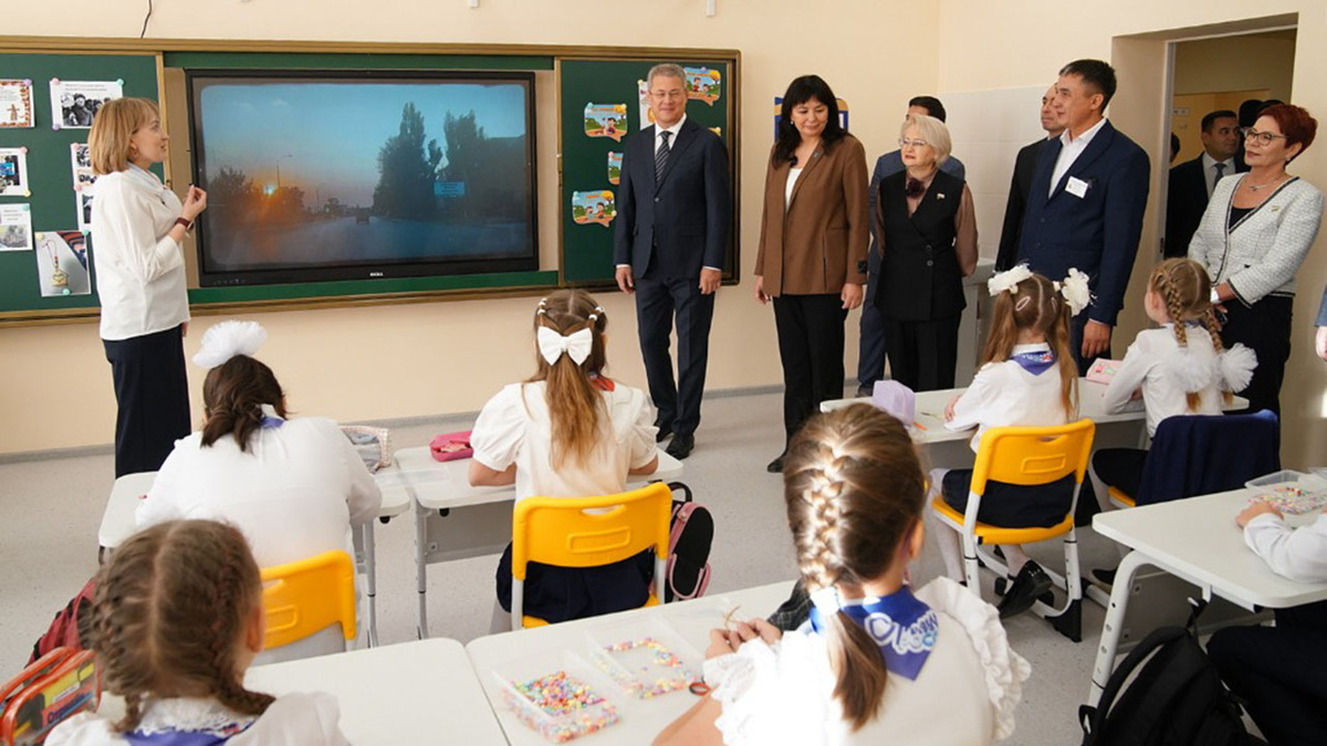    Иглинский район, открытие новой средней школы №7, ноябрь 2024 г.