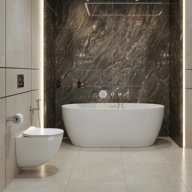 Подвесной унитаз BelBagno Amanda-Tor BB051CH-TOR-FC 36*49,5 безободковый с системой смыва "Торнадо"