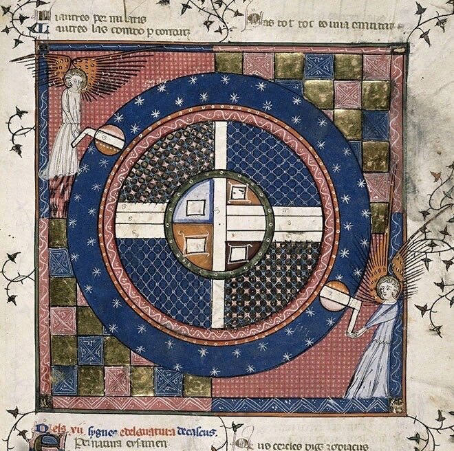 Схоласты объясняли движение планет не в рамках действия природных сил, а «небесной механикой ангельских движителей».