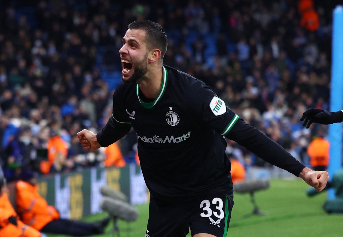 "Манчестер Сити" и "Фейеноорд" сыграли вничью 3:3 в Лиге Чемпионов. Фото: REUTERS