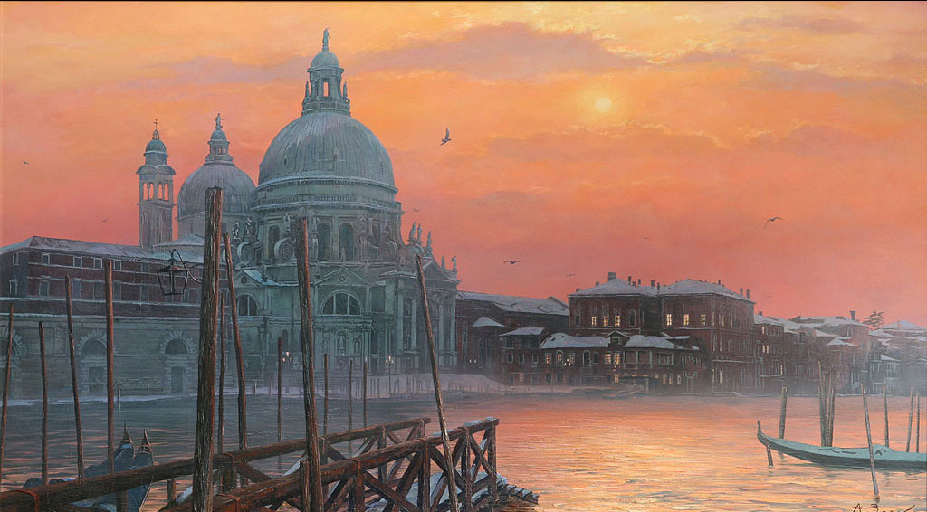 Алексей Зотов. Венеция. Холст, масло, 165х90