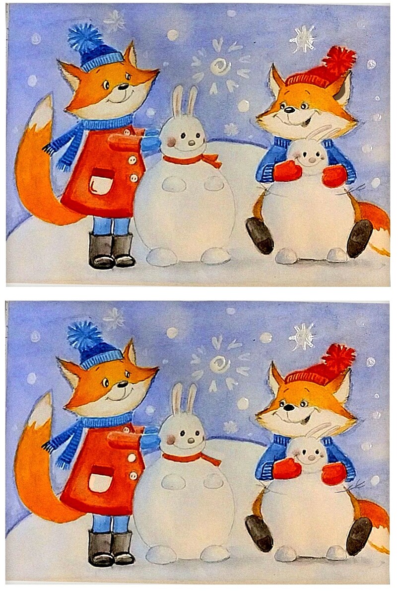 Головоломки. Найдите 7 отличий