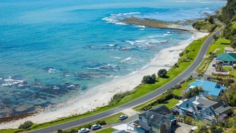 пляж Махия в Новой Зеландии