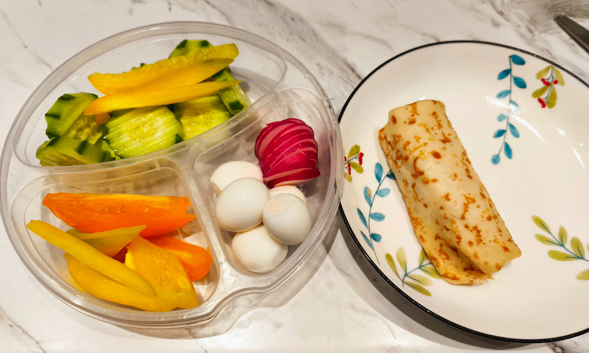 Дочкин школьный обед в понедельник