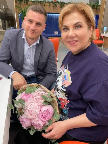    Марина Федункив с мужем, фото: соцсети