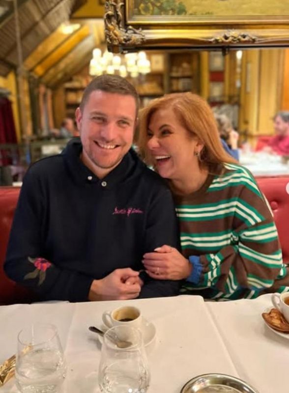    Марина Федункив с мужем Стефано, который моложе её на 13 лет