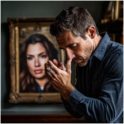 Сгенерированно ИИ- как больно милая, что нет тебя....