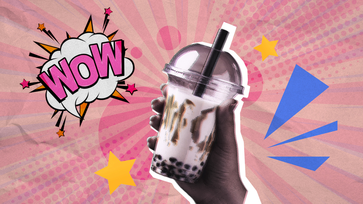 Бабл-ти — чайный напиток с шариками из тапиоки, популярный у подростков