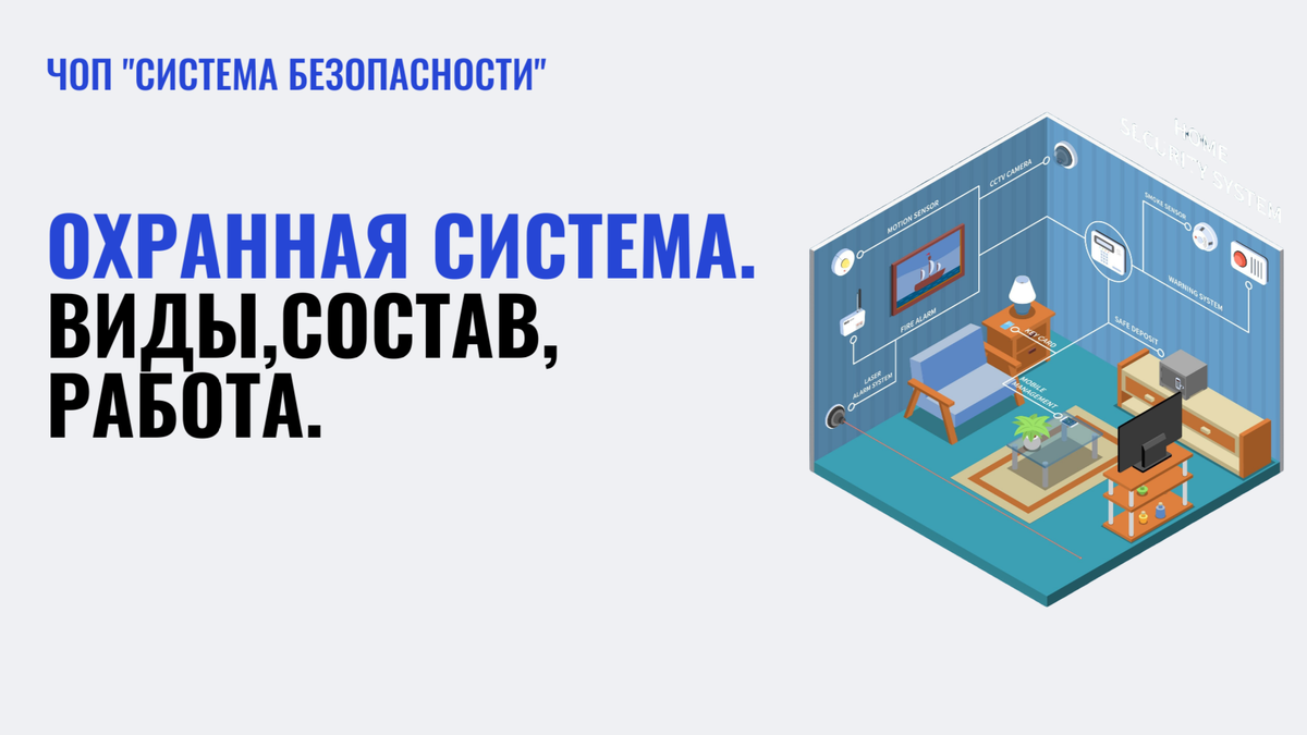 Охранная сигнализация. ЧОП "Система безопасности"