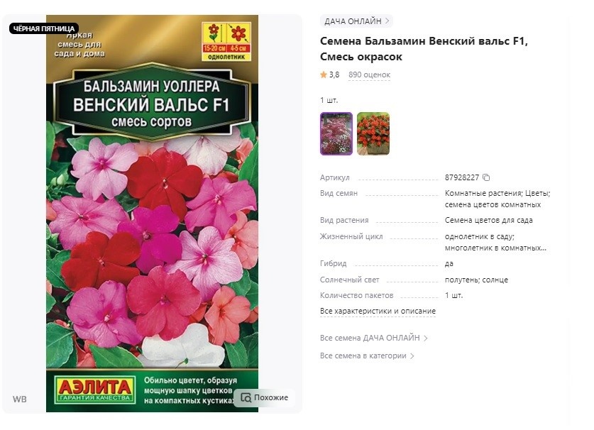 Скриншот сайта Wildberries