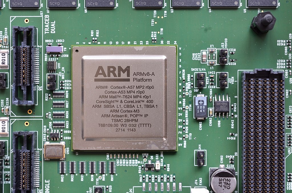 Процессор на платформе Arm Cortex. 2014 год. Изображение: commons.wikimedia.org
