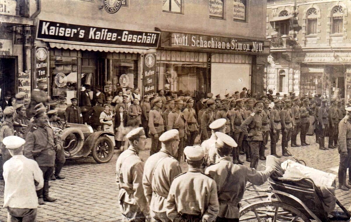 Русские в Инстербурге, на Альтер Маркт. 