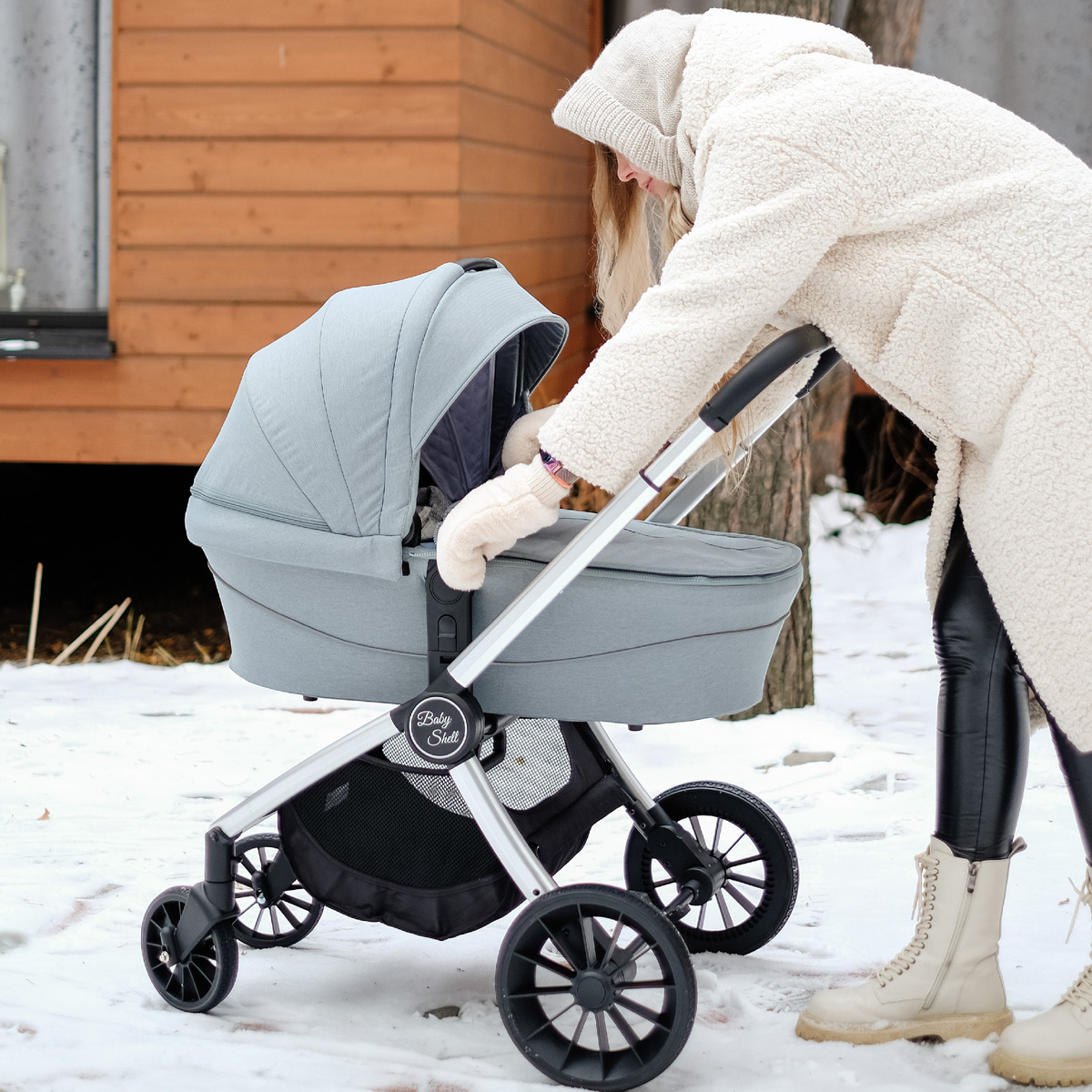 Модульная коляска 3в1 Farfello Baby Shell 