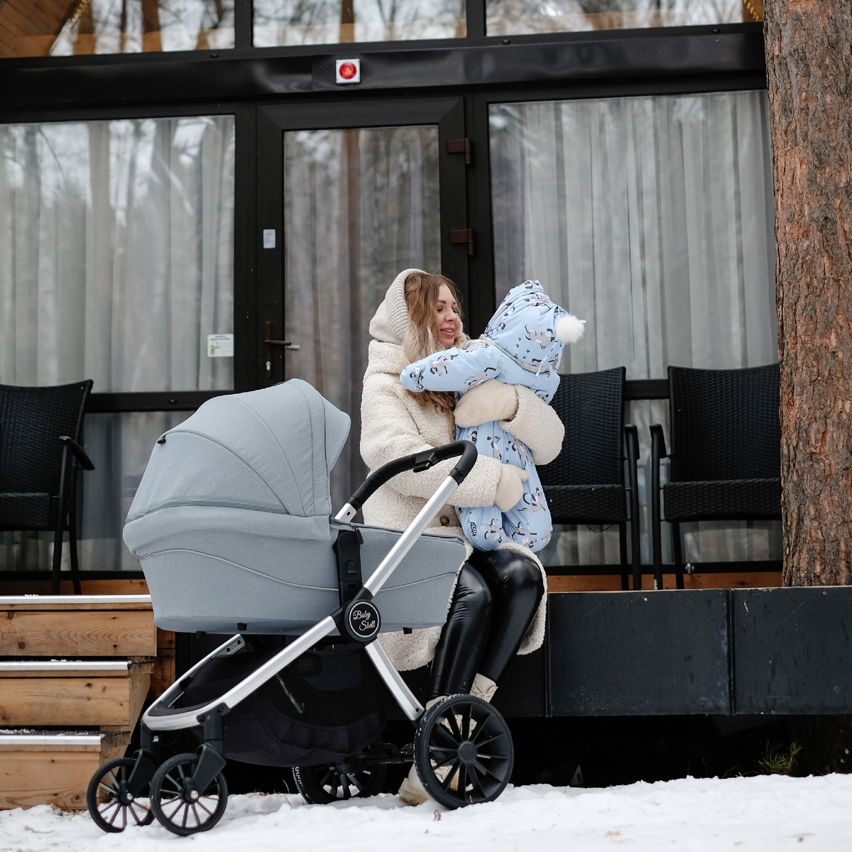 Модульная коляска 3в1 Farfello Baby Shell