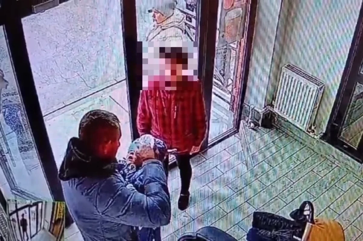 Кадр из видеозаписи