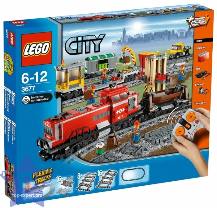 LEGO City «Красный грузовой поезд» (3677)
