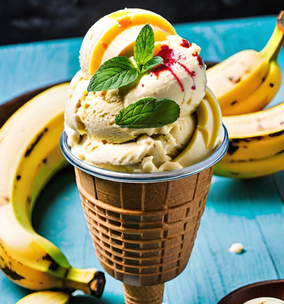 Банановое мороженое
