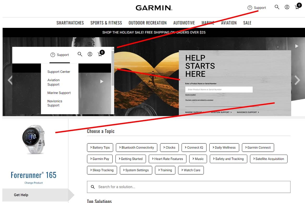 Как проверить часы garmin - Проверка на официальном сайте Garmin