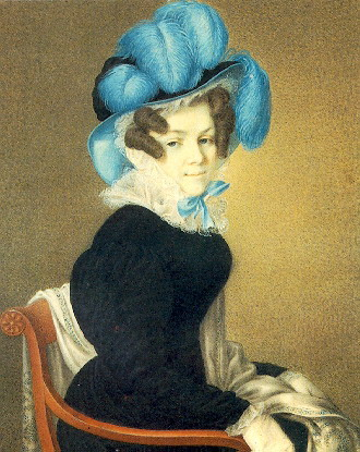 Лев Дмитриевич Крюков (1783-1843). Портрет Александры Андреевны Фукс. Казань, 1828.