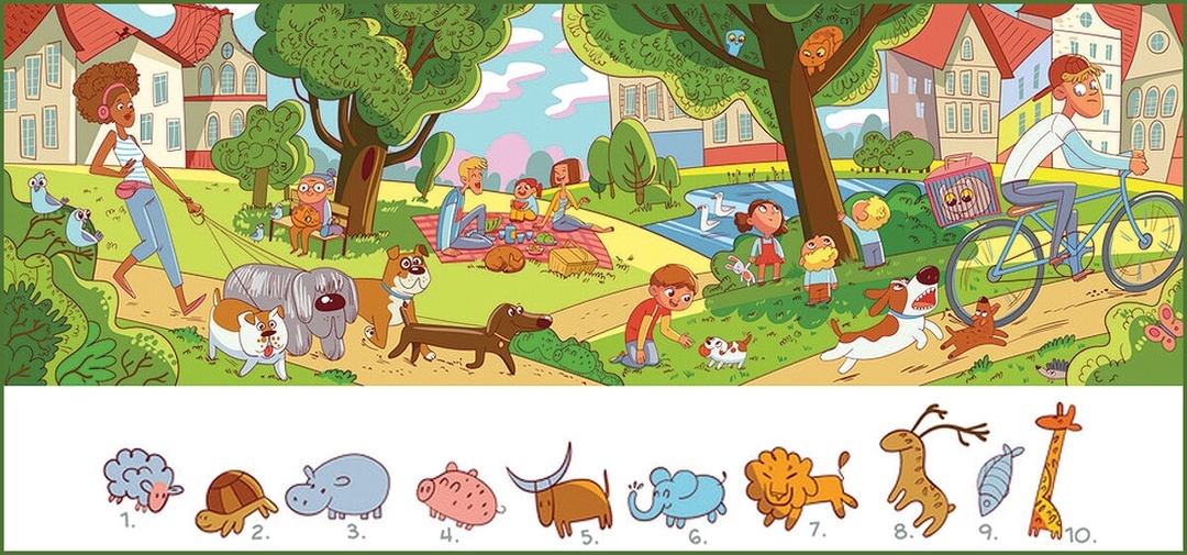 Игра найди предметы на картинке