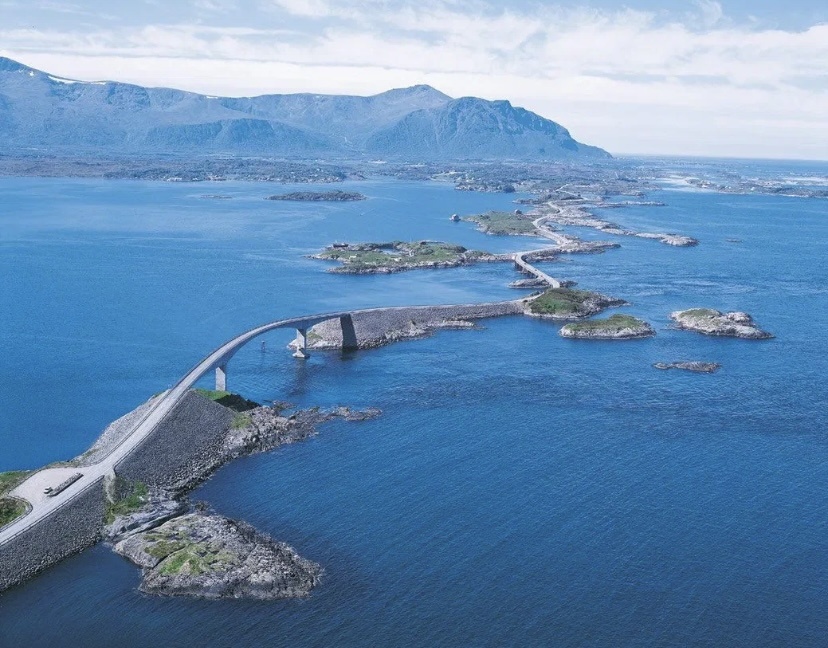 Атлантическая дорога с общего плана