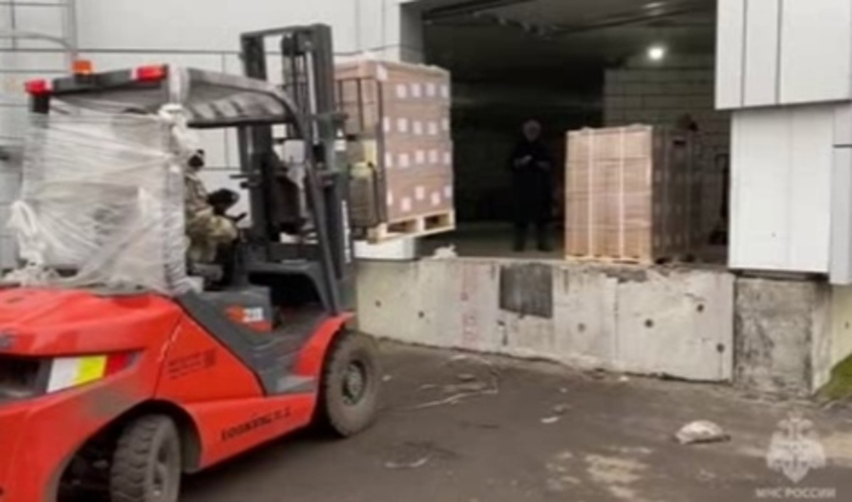   Очередной груз доставили в Курскую область сотрудники Ногинского спасательного центра МЧС России