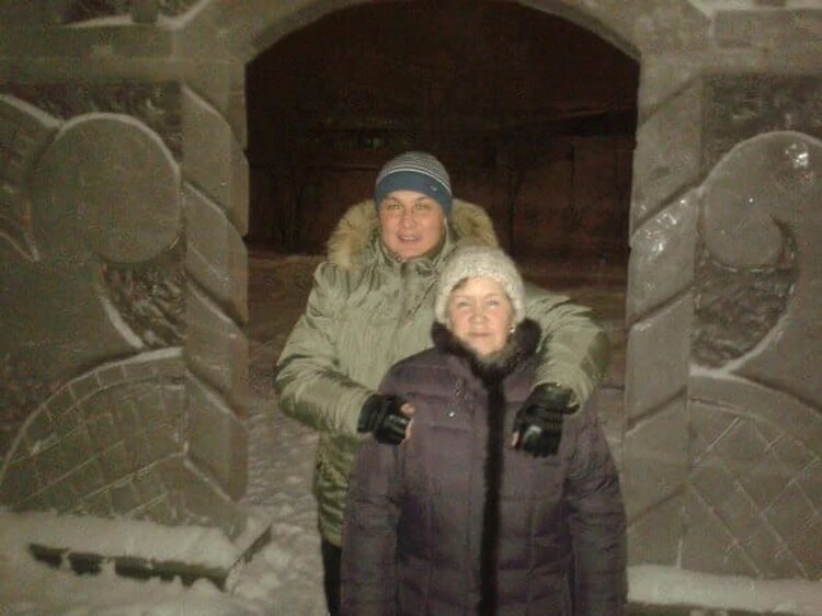 Людмила с зятем Эдуардом. Фото: Эдуард Мухаметов