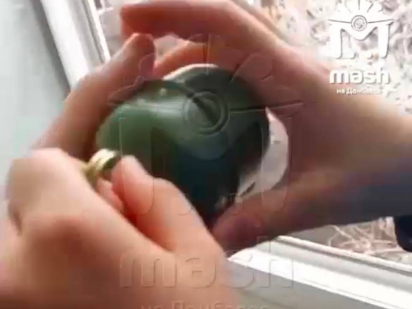 Скриншот с видео «Mash на Донбассе»

