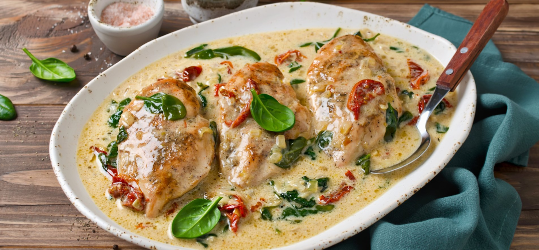 Курица в чесночно-сливочном соусе