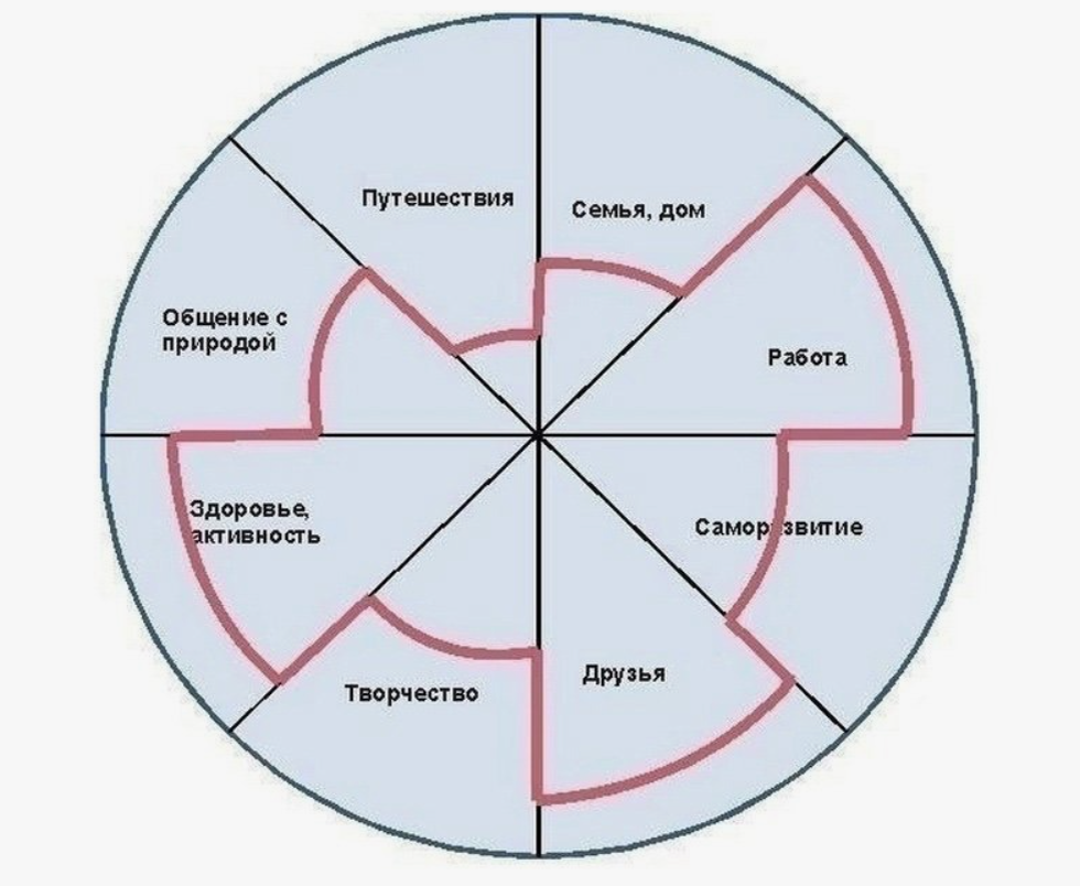 Пример колеса баланса из открытых источников