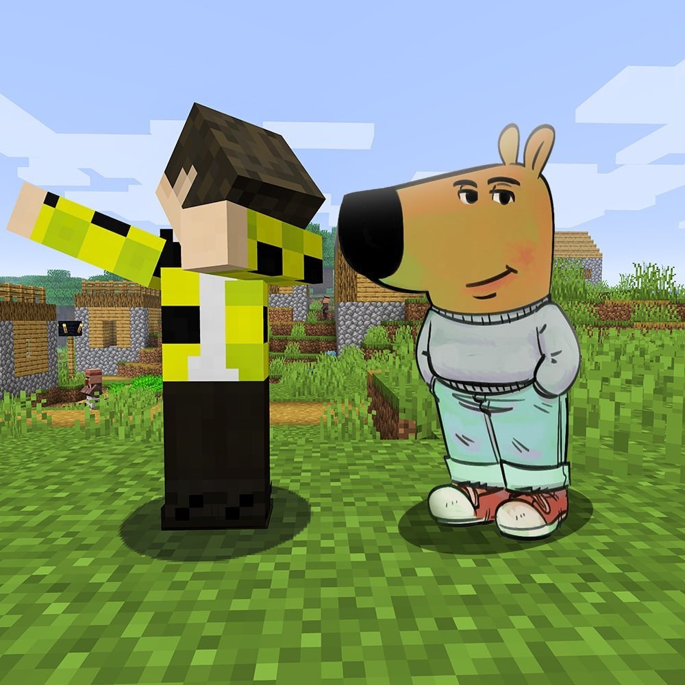 Авторское фото: Найсик бро и чиловый парень в майнкрафт 